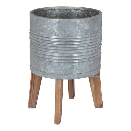 Kate and Laurel 5ft. Green Oliveira Faux Olive Tree with Gray Planter